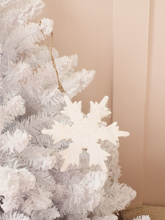 Iridescent snowflake ornament