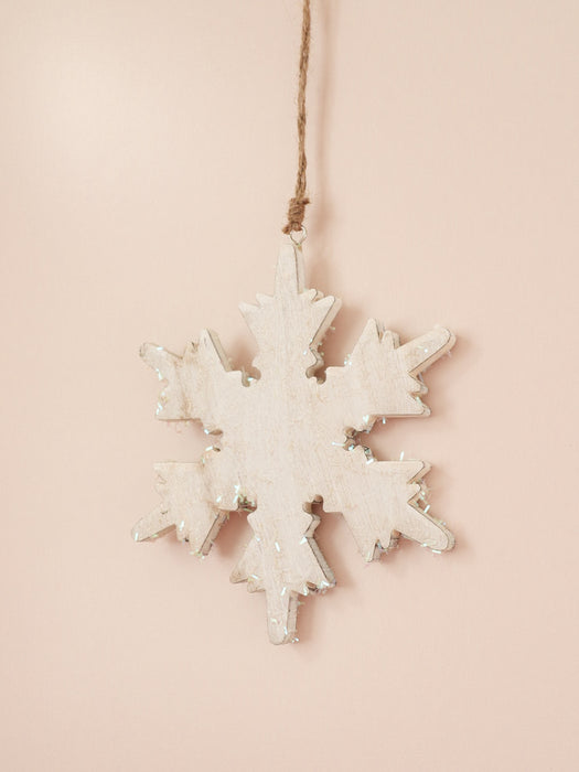 Iridescent snowflake ornament