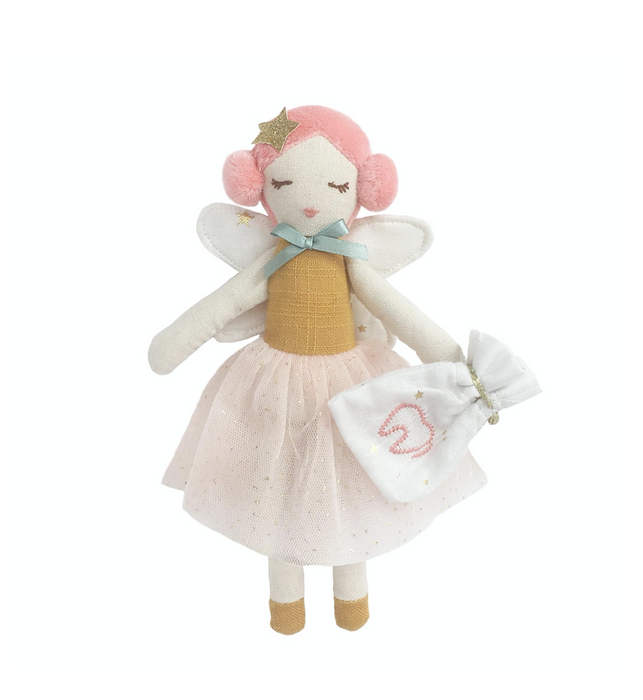 Tooth fairy doll with pouch
